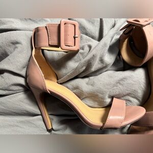 Elegant Nude Heeled Sandals
